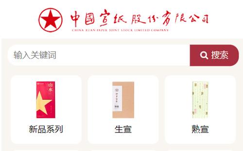 上海黑羽網絡案例紅星宣紙